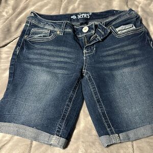 Series Women's Dark Blue Jean Shorts